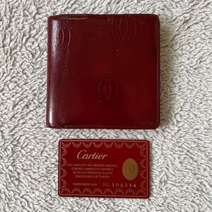 AUTHENTIC CARTIER MENS WALLET